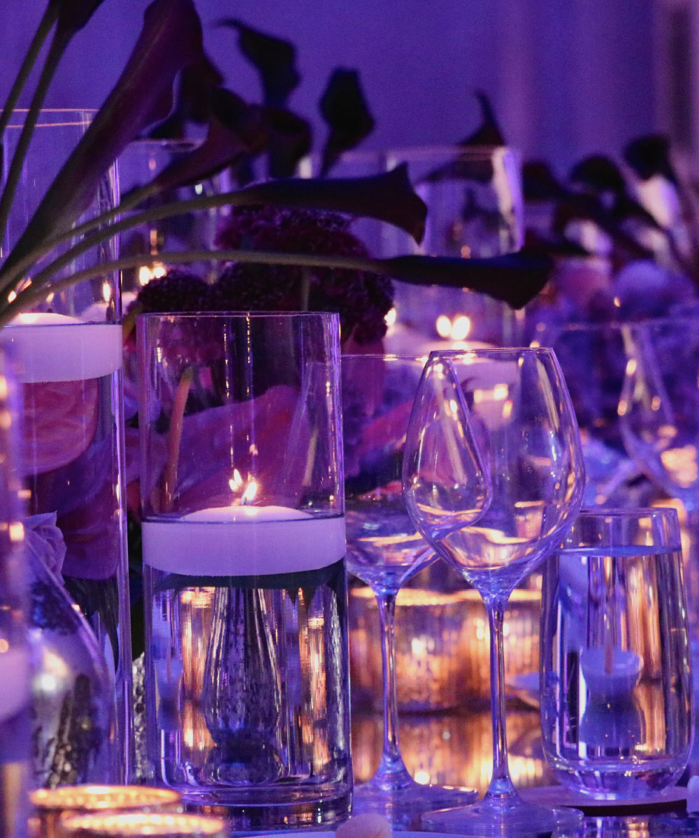 candlelight table setting - Mobile