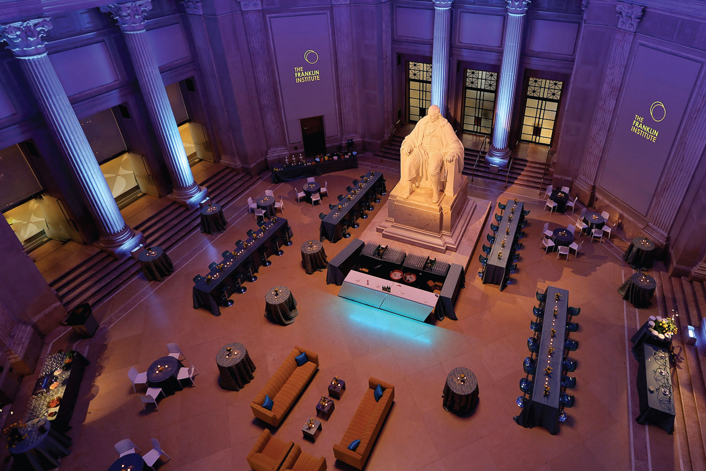 Ben Franklin Memorial Library from above