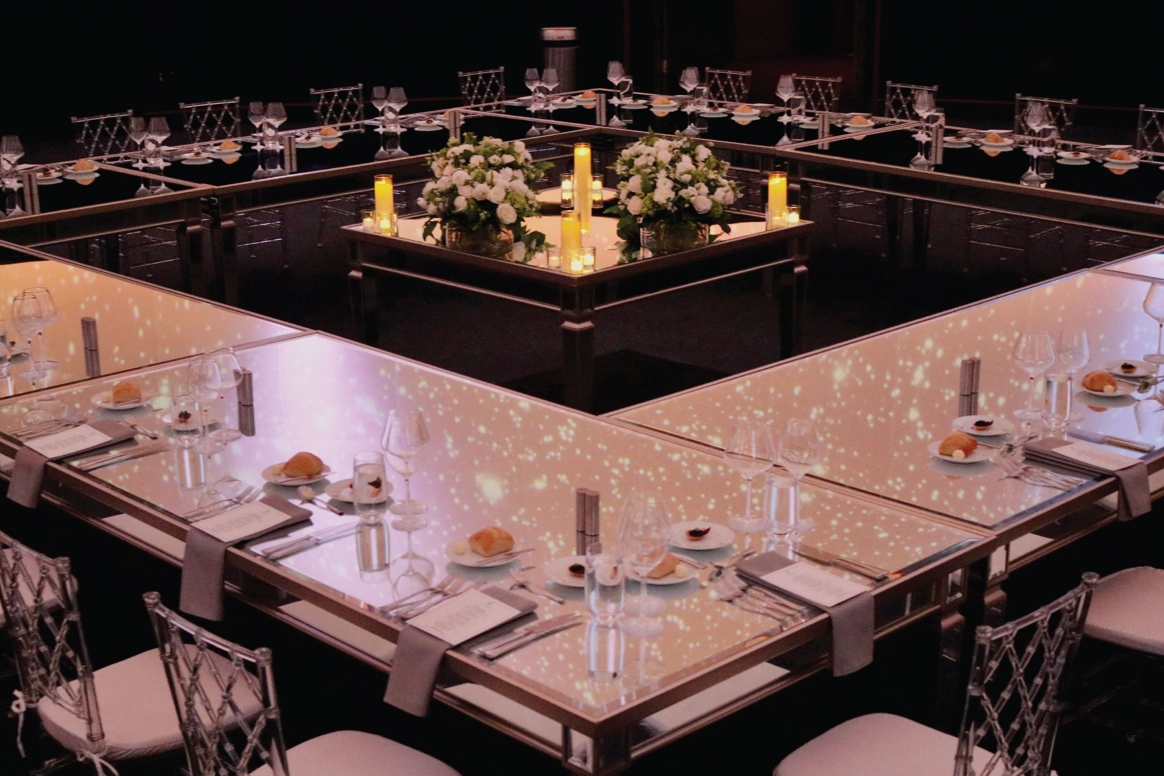 tables set up in Fels